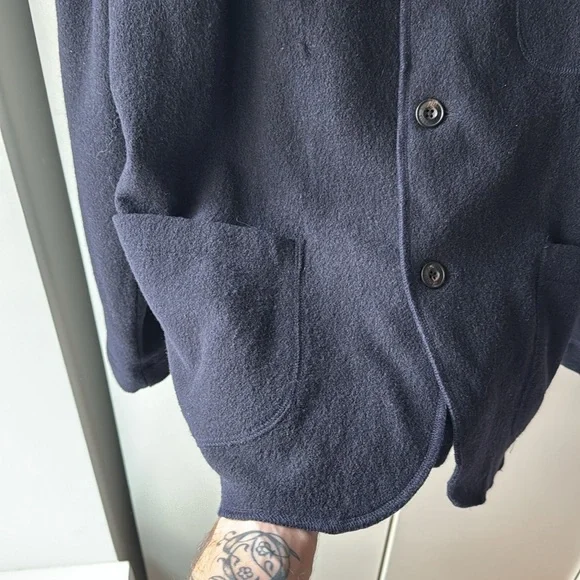 Buck Mason Felted Wool Chore Utility Jacket Coat - Picture 4 of 12